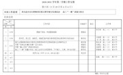 2020—2021学年第二学期第六周工作安排