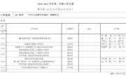 2020—2021学年第二学期第八周工作安排