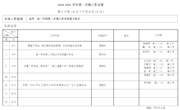 2020—2021学年第二学期第十六周工作安排
