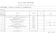 2020—2021学年第二学期第十七周工作安排