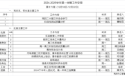 2024-2025学年第一学期第十六周工作安排