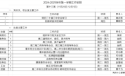 2024-2025学年第一学期第十三周工作安排