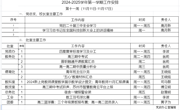 2024-2025学年第一学期第十一周工作安排