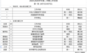 2025-2026学年第一学期第一周工作安排